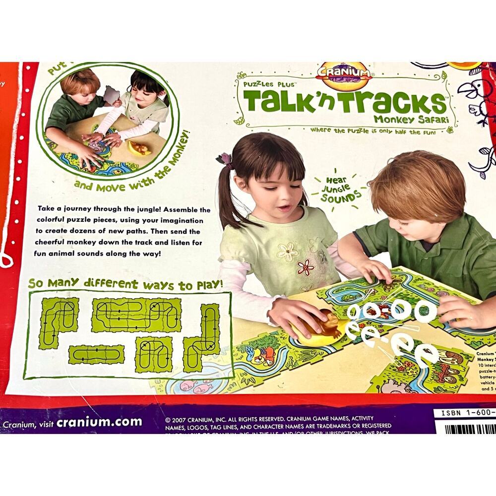 Cranium Talk ‘n Tracks Monkey Safari Puzzle Game tested works complete - Picture 8 of 8